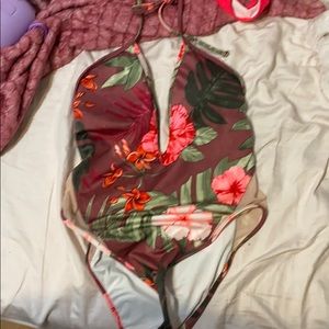 PINK one piece swim suit